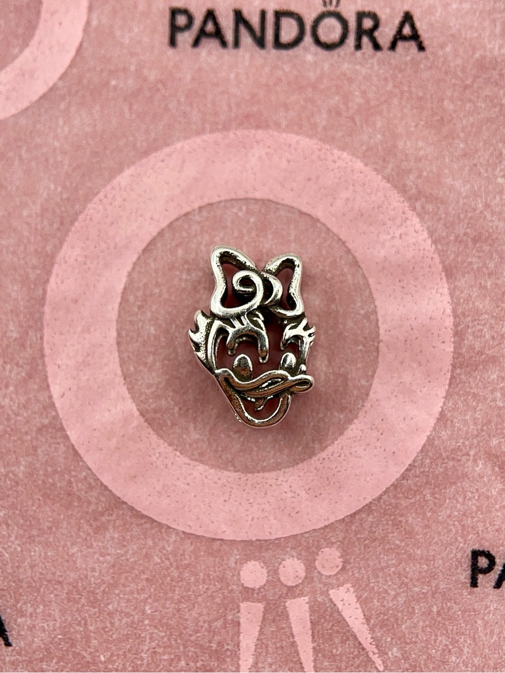 Pandora Disney Daisy Duck Openwork Sterling Silver Charm